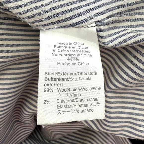 J.Crew‎ Navy Parker Blazer in Wool Flannel One-Button, Size 6P - Picture 12 of 12